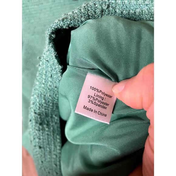 Tuckernuck Emerald Green Jackie Tweed Mini Dress size XS - Picture 4 of 5
